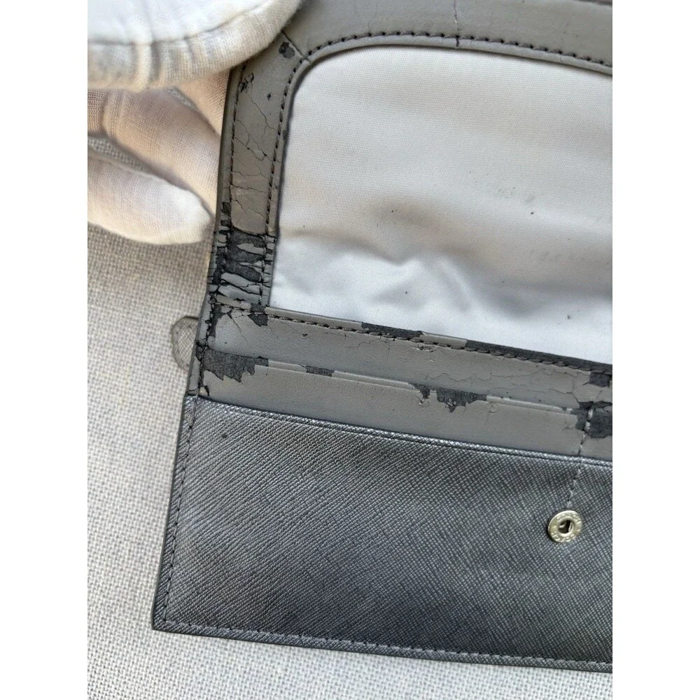 COACH Darcy Soft Wallet / Long Flap Wallet Saffiano Leather